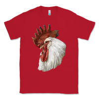 Red Leghorn Rooster Head Classic Tee - LillyAllenDesigns