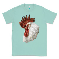 Seafoam Leghorn Rooster Head Classic Tee - LillyAllenDesigns