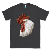 Smoke Leghorn Rooster Head Classic Tee - LillyAllenDesigns