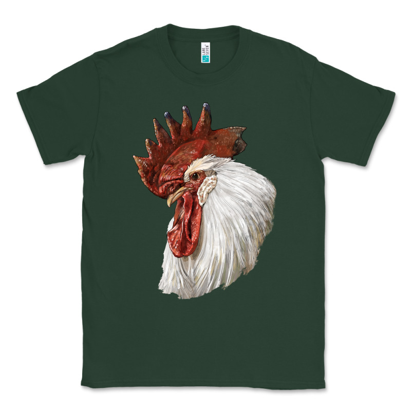 Leghorn Rooster Head Classic Tee by LillyAllenDesigns | Teevron