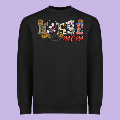 Western Nurse Mom Heavyweight Sweatshirt Designed By Barkaloodesign