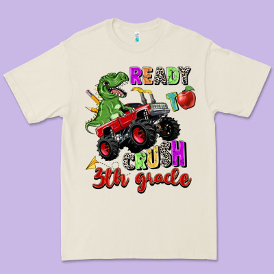 Ready To Crush 3th Grade Premium Tee Designed By Zillion Design Studio