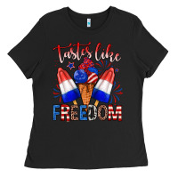 Black taster like freedom Ladies Tee - Zillion Design Studio
