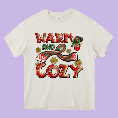 Warm And Cozy Heavy Core Tee Designed By Barkaloodesign