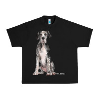 Black Great Dane Dog Urban Heavy Tee - LillyAllenDesigns