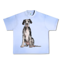 Grape Ice Great Dane Dog Urban Heavy Tee - LillyAllenDesigns