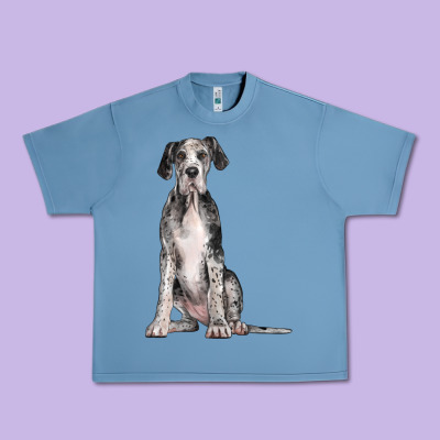 Great Dane Dog Urban Heavy Tee Designed By Lillyallendesigns
