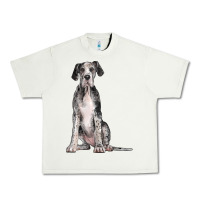Pistachio Great Dane Dog Urban Heavy Tee - LillyAllenDesigns