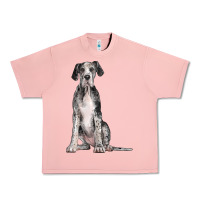 Salmon Great Dane Dog Urban Heavy Tee - LillyAllenDesigns