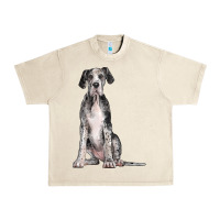 Sandshell Great Dane Dog Urban Heavy Tee - LillyAllenDesigns