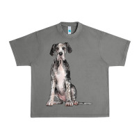 Tornado Great Dane Dog Urban Heavy Tee - LillyAllenDesigns