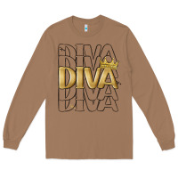Toasted Coconut diva Long Sleeve Tee - MaliasSmallBusiness
