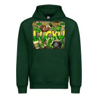 Forest Green All you need is coffee and lucky St. Patrick's Urban Hoodie - HowdyJamesFarm