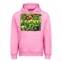 Fuchsia Pink All you need is coffee and lucky St. Patrick's Urban Hoodie - HowdyJamesFarm