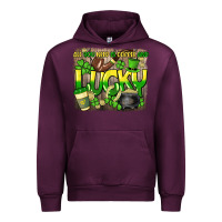 Mauve Wine All you need is coffee and lucky St. Patrick's Urban Hoodie - HowdyJamesFarm