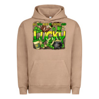 Pigment Burro All you need is coffee and lucky St. Patrick's Urban Hoodie - HowdyJamesFarm