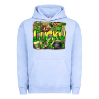 Pigment Grape Ice All you need is coffee and lucky St. Patrick's Urban Hoodie - HowdyJamesFarm