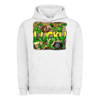 Pigment Lunar Rock All you need is coffee and lucky St. Patrick's Urban Hoodie - HowdyJamesFarm