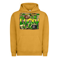 Pigment Peanut Butter All you need is coffee and lucky St. Patrick's Urban Hoodie - HowdyJamesFarm