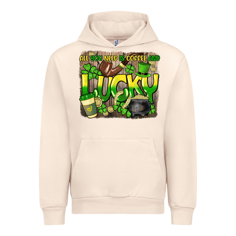All You Need Is Coffee And Lucky St. Patrick's Urban Hoodie by HowdyJamesFarm | Teevron