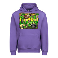 Tulip All you need is coffee and lucky St. Patrick's Urban Hoodie - HowdyJamesFarm