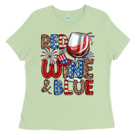 Matcha red wine and blue Ladies Tee - Zillion Design Studio