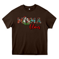 Chocolate Brown mama claus Heavy Core Tee - RanaPortraitStore