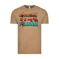 Vintage Coffee chocolate is my valentine Vintage Tee - AdoDesignShop