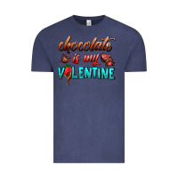 Vintage Denim chocolate is my valentine Vintage Tee - AdoDesignShop