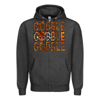Charcoal Heather western gobble with turkey bbs Zipper Hoodie - BundleAndBundleShop