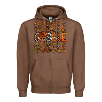 Chestnut western gobble with turkey bbs Zipper Hoodie - BundleAndBundleShop
