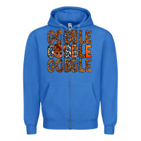 True Royal western gobble with turkey bbs Zipper Hoodie - BundleAndBundleShop