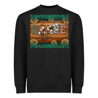 Black western nurse glitter leopard sunflowers Heavyweight Sweatshirt - BarkalooDesign
