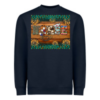 Navy western nurse glitter leopard sunflowers Heavyweight Sweatshirt - BarkalooDesign