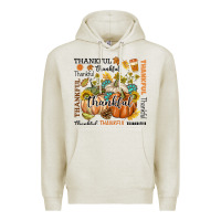 Oatmeal Heather Thankful Premium Hoodie - texasbilliewilder