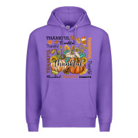 Purple Thankful Premium Hoodie - texasbilliewilder
