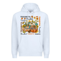 White Thankful Premium Hoodie - texasbilliewilder