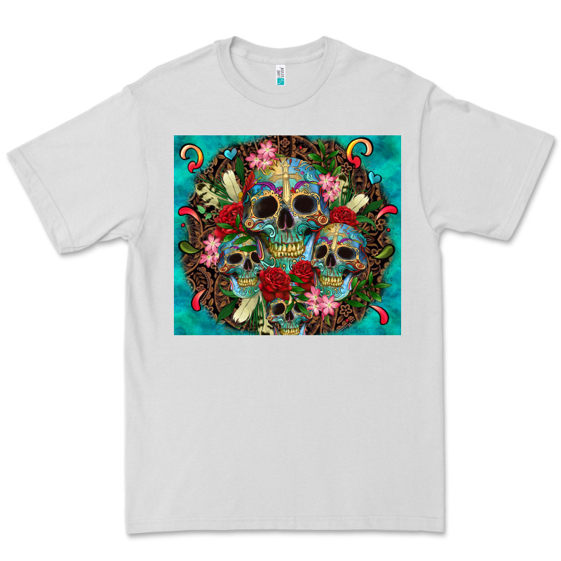 Sugar Skulls Tumbler 3 Premium Tee by CTS Tumbler Store | Teevron