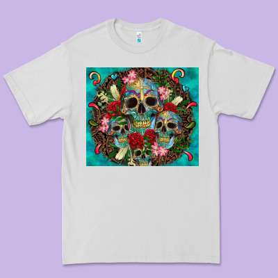 Sugar Skulls Tumbler 3 Premium Tee Designed By Cts Tumbler Store