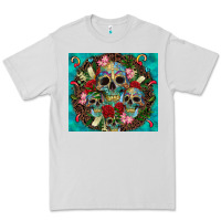 Dove Grey sugar skulls tumbler 3 Premium Tee - CTS Tumbler Store