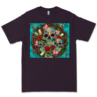 Plum sugar skulls tumbler 3 Premium Tee - CTS Tumbler Store