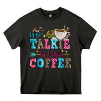 Asphalt no talkie before coffee Heavy Core Tee - Zillion Design Studio