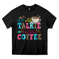 Black no talkie before coffee Heavy Core Tee - Zillion Design Studio