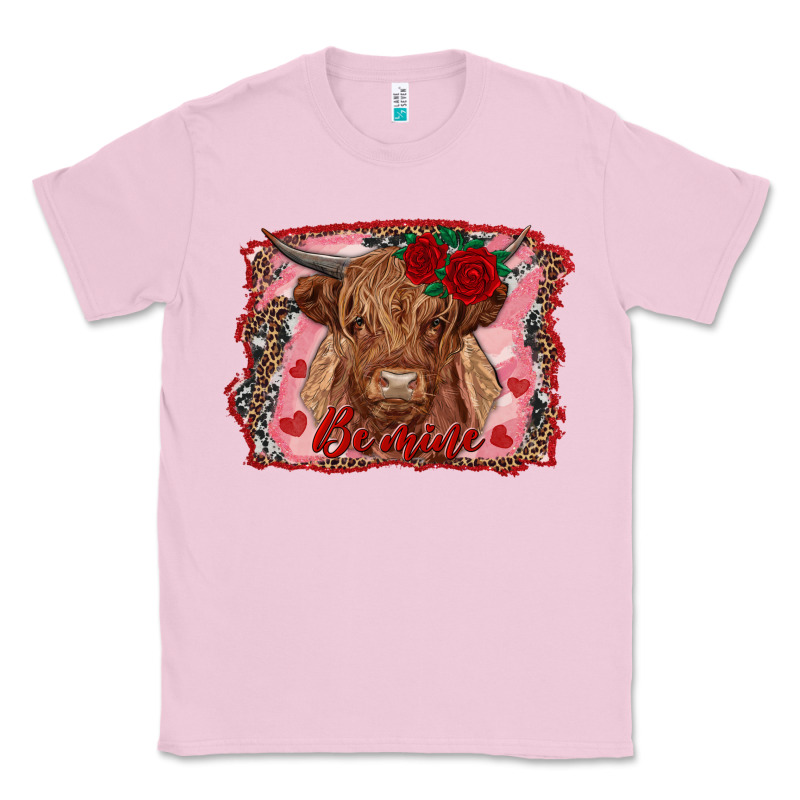 Be Mine Highland Cow Classic Tee by AdoDesignShop | Teevron