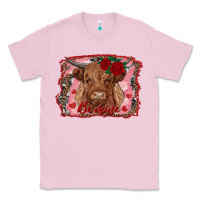 Bubblegum Pink be mine highland cow Classic Tee - AdoDesignShop