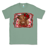 Sage be mine highland cow Classic Tee - AdoDesignShop