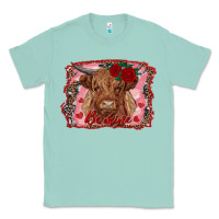 Seafoam be mine highland cow Classic Tee - AdoDesignShop