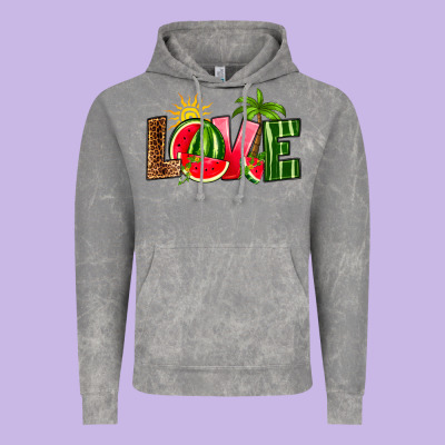 Love Watermelon Vintage Hoodie Designed By Ranaportraitstore