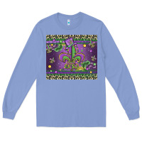 Colony Blue mardi gras fleur de lis Long Sleeve Tee - MaliasSmallBusiness