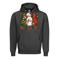 Charcoal Heather tis' the season baseball christmas cakes bbs Zipper Hoodie - BundleAndBundleShop